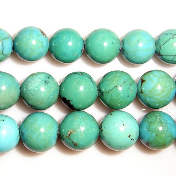 8mm Round Turquoise Beads Genuine Natural A Grade