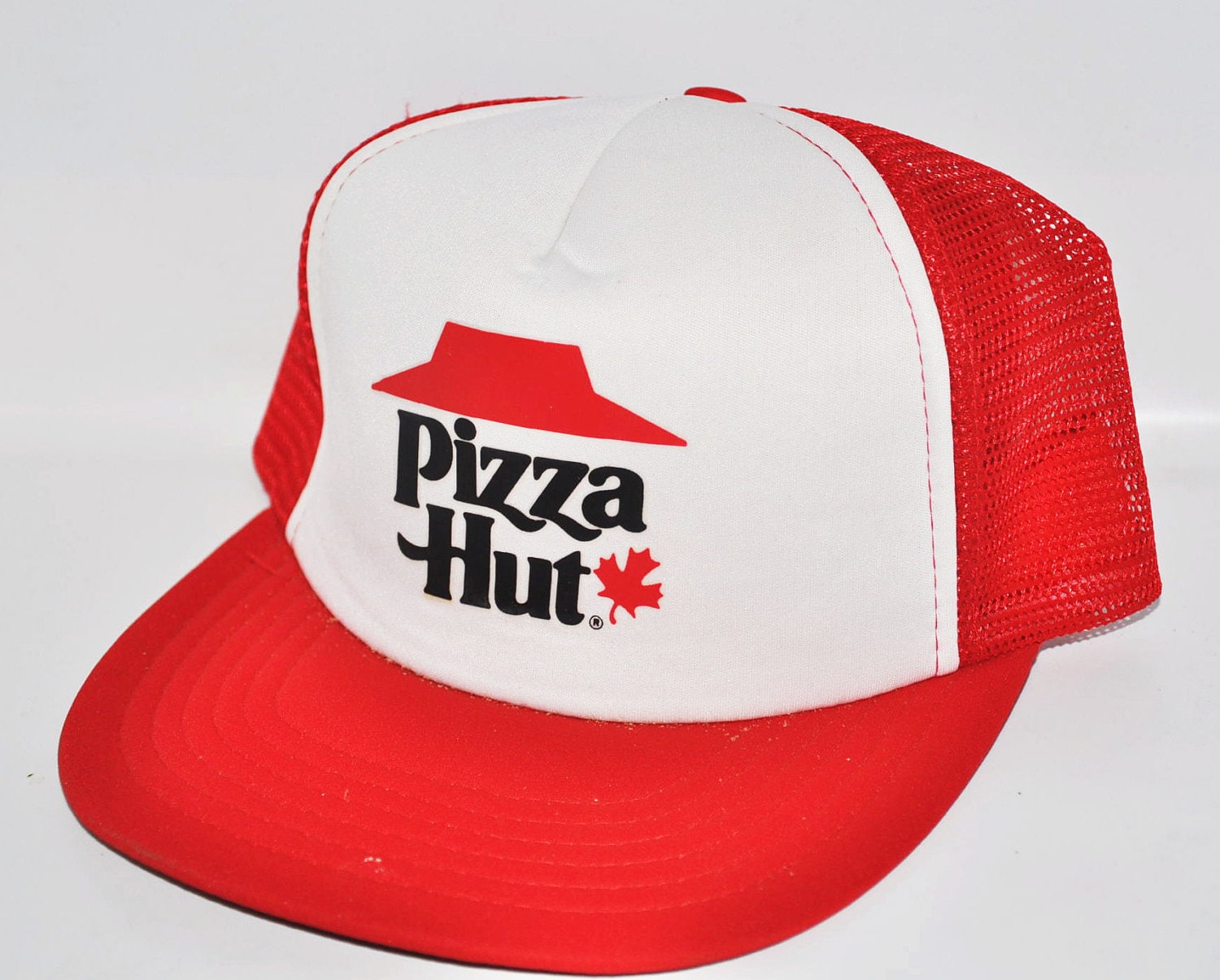 Vintage PIZZA HUT Delivery Boy Trucker Hat