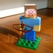 Lego Minecraft Steve Character Figure with Bow and Arrow - Custom Mine Craft Fig
