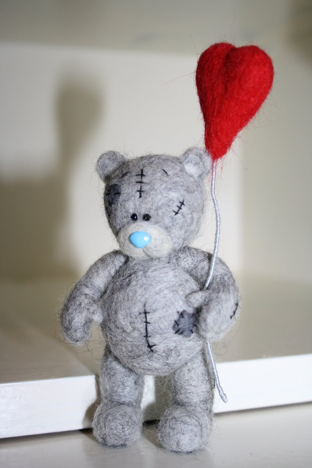 needle felted teddy bear