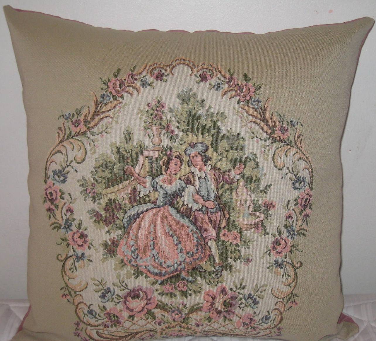 Victoria pattern decorative pillow cover-20x20
