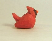 Handmade Miniature Wood Carving Decorative Cardinal Bird Unique Gift Art Sculpture Handmade Miniature Wood Carving Decorative Cardinal Bird Unique Gift Art Sculpture