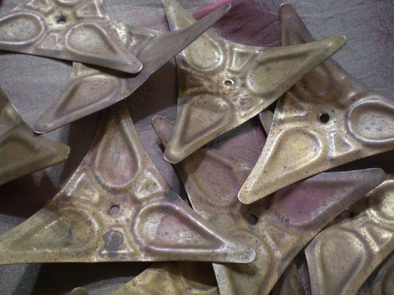 Vintage Brass Stair Dust Corners in a lot of 20.