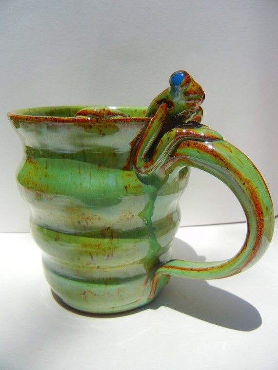 Frog Mug by TeriWhitnerArt on Etsy