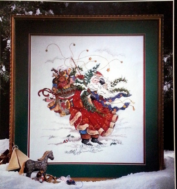 Windswept St. Nick Cross Stitch Pattern Peggy Abrams