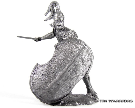 Guerre de Troie. Hector sculpture en métal 13 av JC.