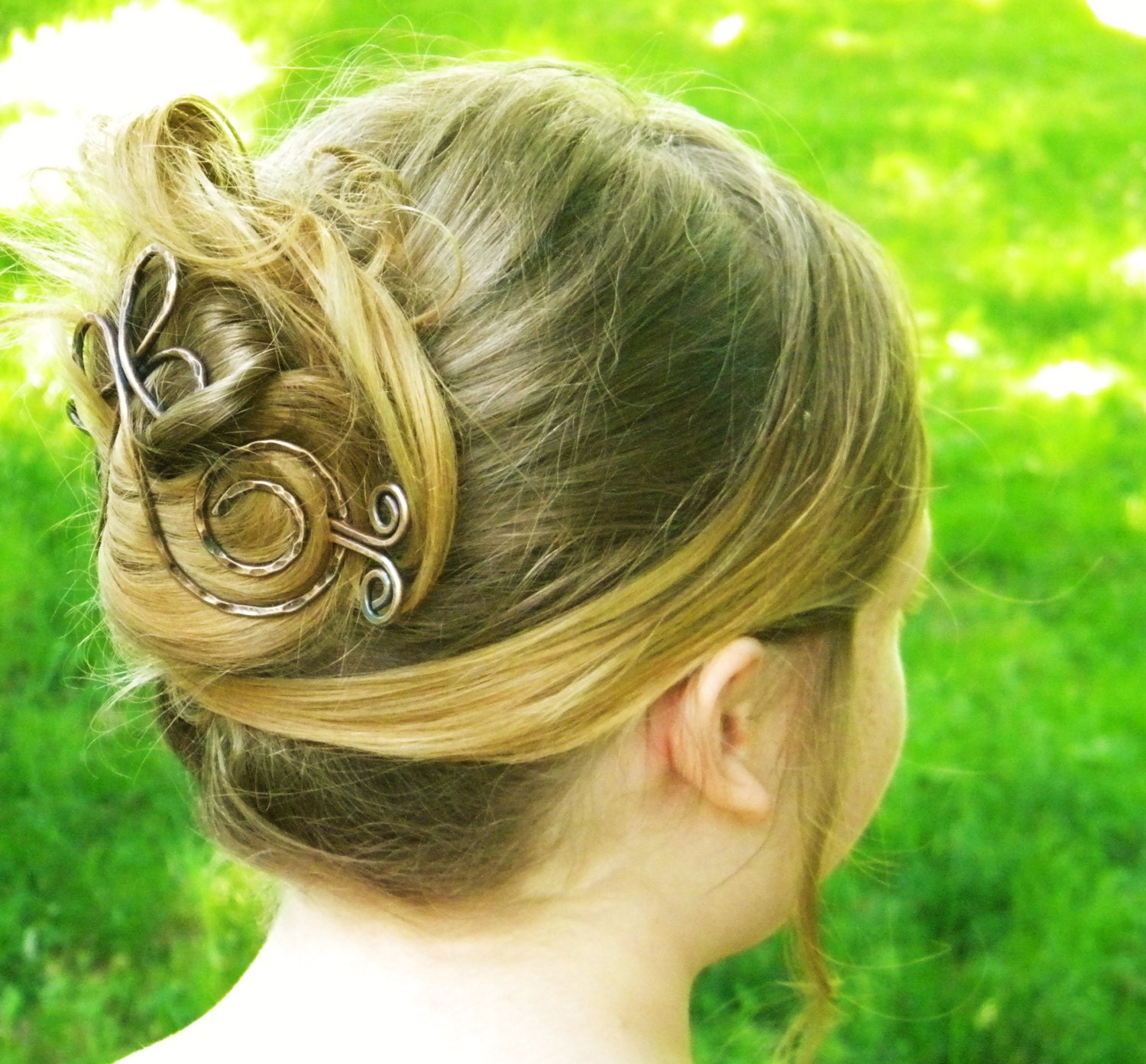 Big Hair Barrette Cross Hair Slide Hair Stick Sticks