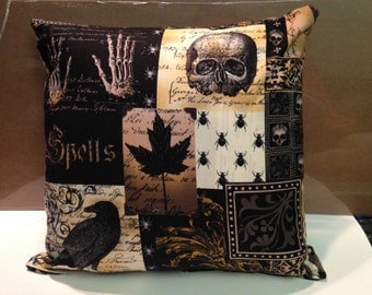 Gothic - Halloween Throw/Accent Pillows (set of 2) - Pillows inspired by Edgar Allan Poe's "The Raven" - Nevermore