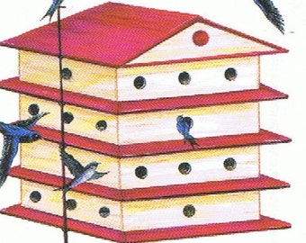 Make your own purple martin house (house plans) instant download pdf