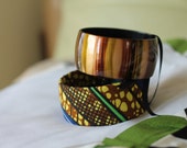 African Print - handmade cloth bangel