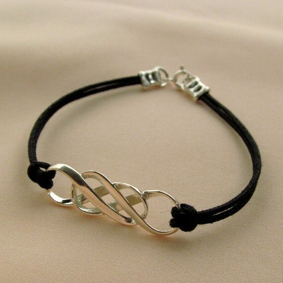 Mobius Silver Double Infinity Bracelet Double Infinity