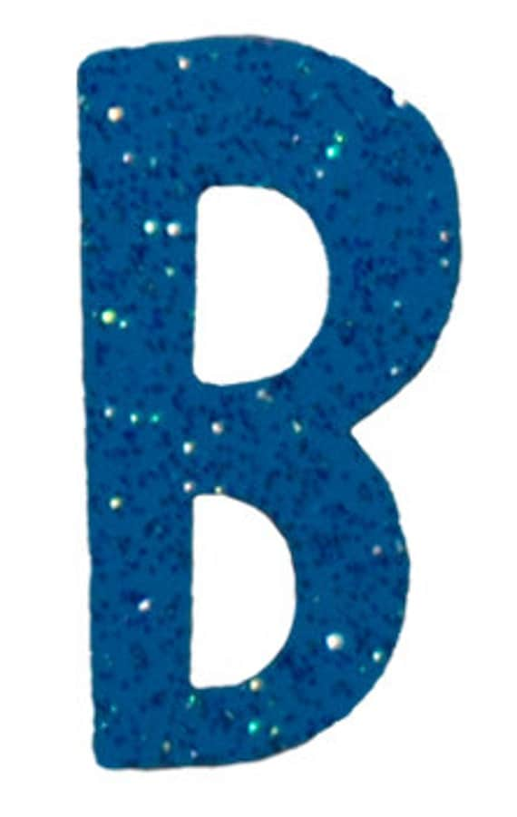 Turquoise Blue Letter B