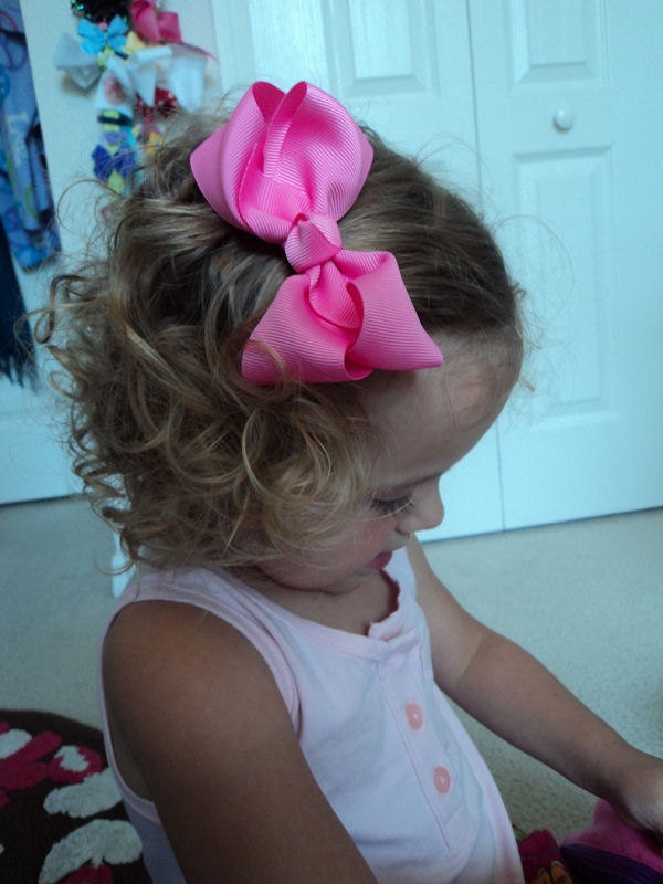 Hair Bows for Girls EVERYDAY HAIR BOW Hot Pink perfect for