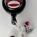 ID Badge RN Sock Monkey Reel retractable id holder lanyard