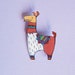 Animal jewelry, Llama Brooch, illustrated Acrylic