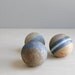 antique croquet ball collection / blue