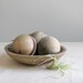 antique croquet ball collection / black & brown
