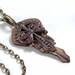 Victorian Wings - Recycled Key Pendant Necklace Jewelry