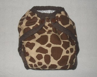 Giraffe print small Diaper cover