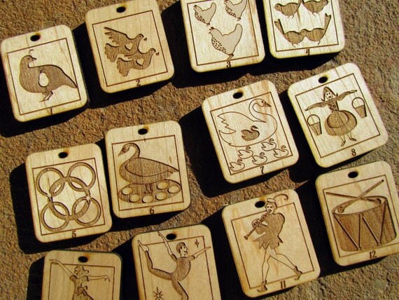wooden advent calendar ornaments 12 days of by justoffnormal wooden advent calendar ornaments 12 days of by justoffnormal
