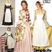 Thanksgiving Pilgrim & Colonial Costume Dress, Apron, Scarf and Bonnet Sewing Pattern Simplicity 9746 (14-20)