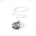 Montana Blue Necklace Czech Glass Swarovski Sterling Silver Beaded