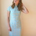 SALE 50s Plaid Wiggle Dress Sz XS