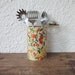 Vintage 70's Floral Utensil Holder by Aristo-mat