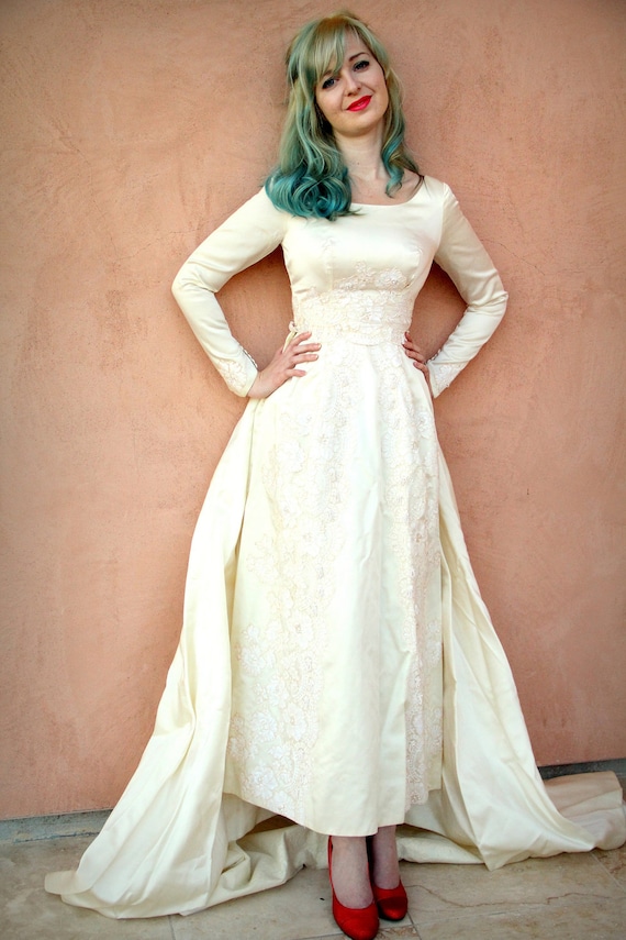 Vintage wedding dress xs