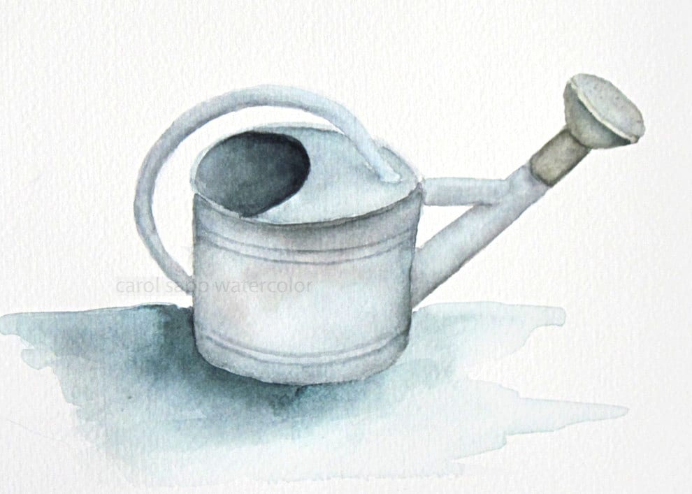 watering can artgardening artarchival