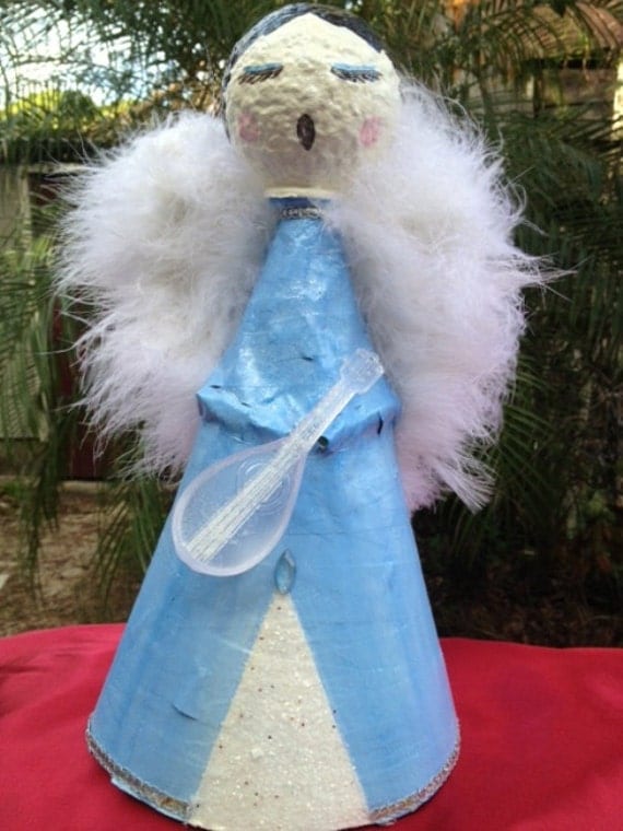 Paper Mache Angel Tree Topper