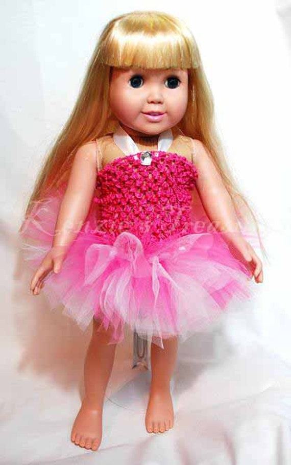 2Piece Sweetly Pink Tutu Outfit for 18 and 15