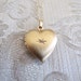 SALE - Locket / Heart Shaped Locket with Diamond Chip c.1960s