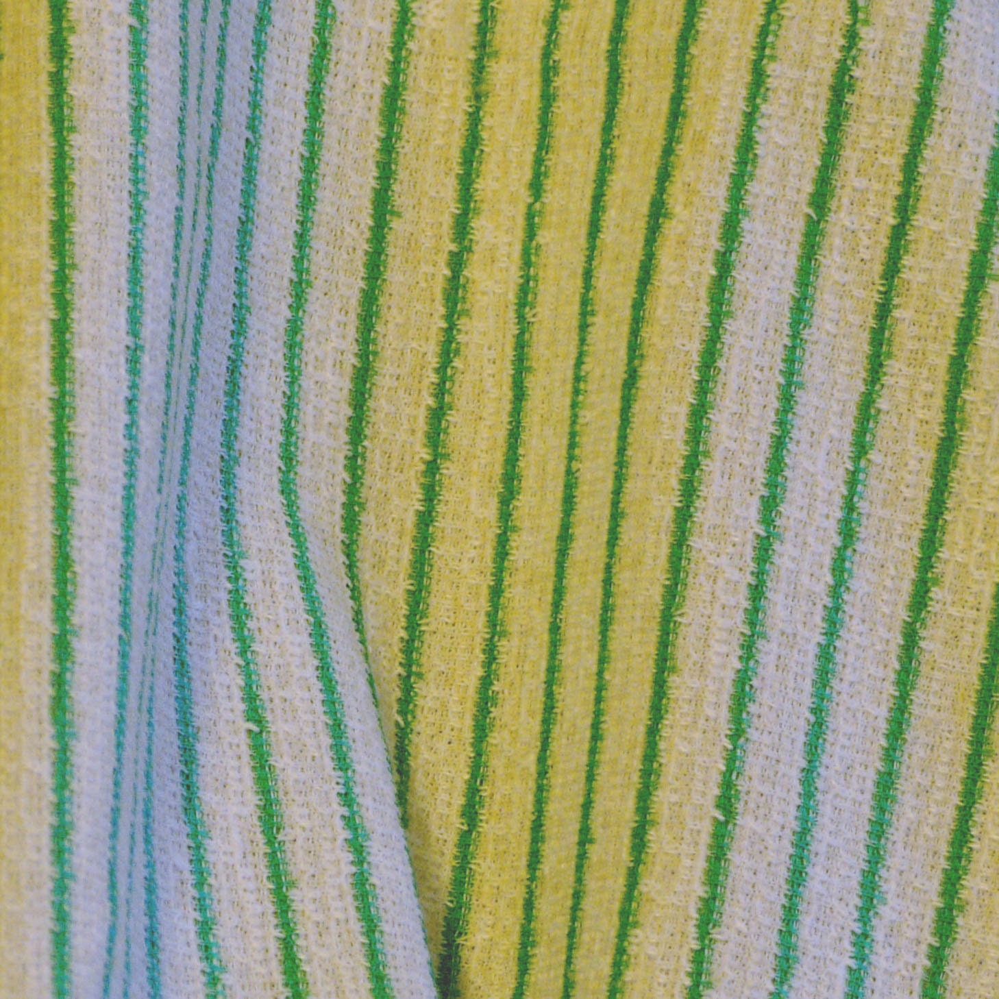 Vintage French Terry Knit Fabric Stripes St by DartingDogFabric