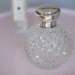 Crystal Perfume Bottle with Sterling Silver Lid