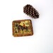 Metal Cigarette Case, Celluloid Box, Cigarette Holder, Antique Compact Container, Horse and Rider, Colonial, Alligator Skin Style
