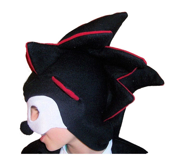 Shadow Sonic The Hedgehog 4 Pc Costume Halloween Hat Shoe. black kitchen wi...