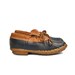 Vintage LL BEAN Maine Hunting Shoe Duck Boots Navy Blue and Brown Women's size 7