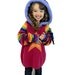 Rainbow Bright Upcycled child's elf hoodie sweater by Hope Floats Upcycled