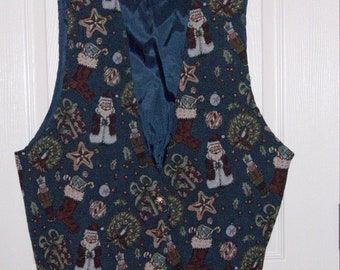 Ugly Christmas Vest Size 22W Backroad Blues Jeanswear **Free USA Shipping**