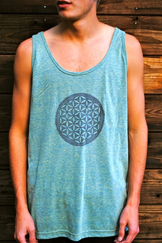 Flower of Life Sacred Geometry Unisex Tank Top