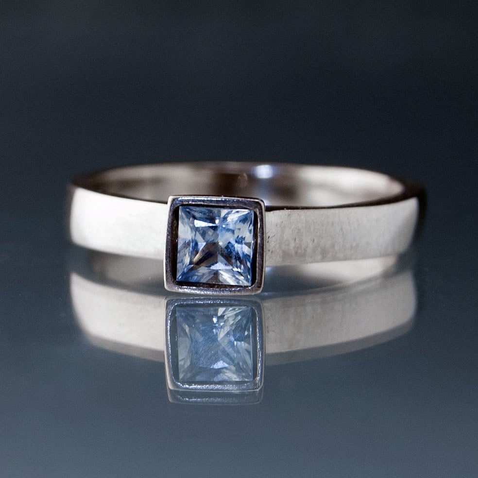 light blue sapphire ring