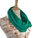 CLEARANCE Jade Jersey Infinity Circle Scarf Ultramarine Turquoise