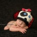 Baby Puppy Hat - Dalmatian Hat- Photography Prop - Newborn Girl - Newborn Boy