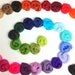 40 colors of Merino wool roving, rainbow pack
