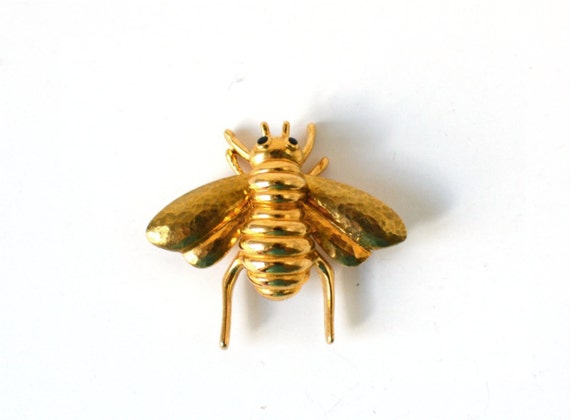 Vintage brooch hornet bee jewelry animal quirky fashion