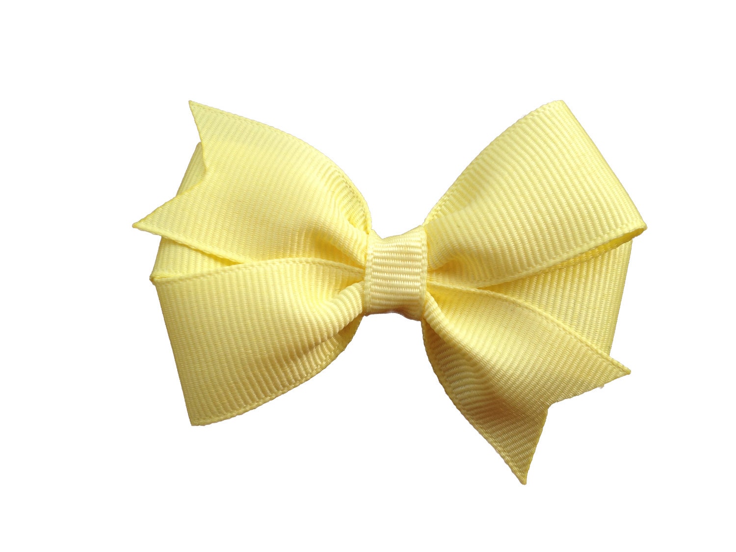 Light yellow hair bow light yellow bow toddler bow baby