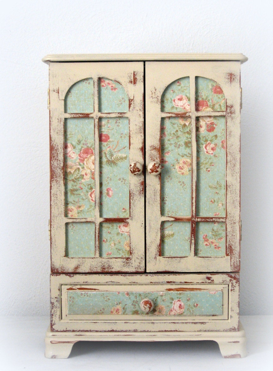 huge shabby chic jewelry box dresser armoire french huge shabby chic jewelry box dresser armoire french