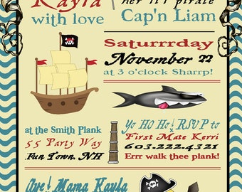 Pirate Baby Shower Invitation Print able - Pirate Shower Invites ...