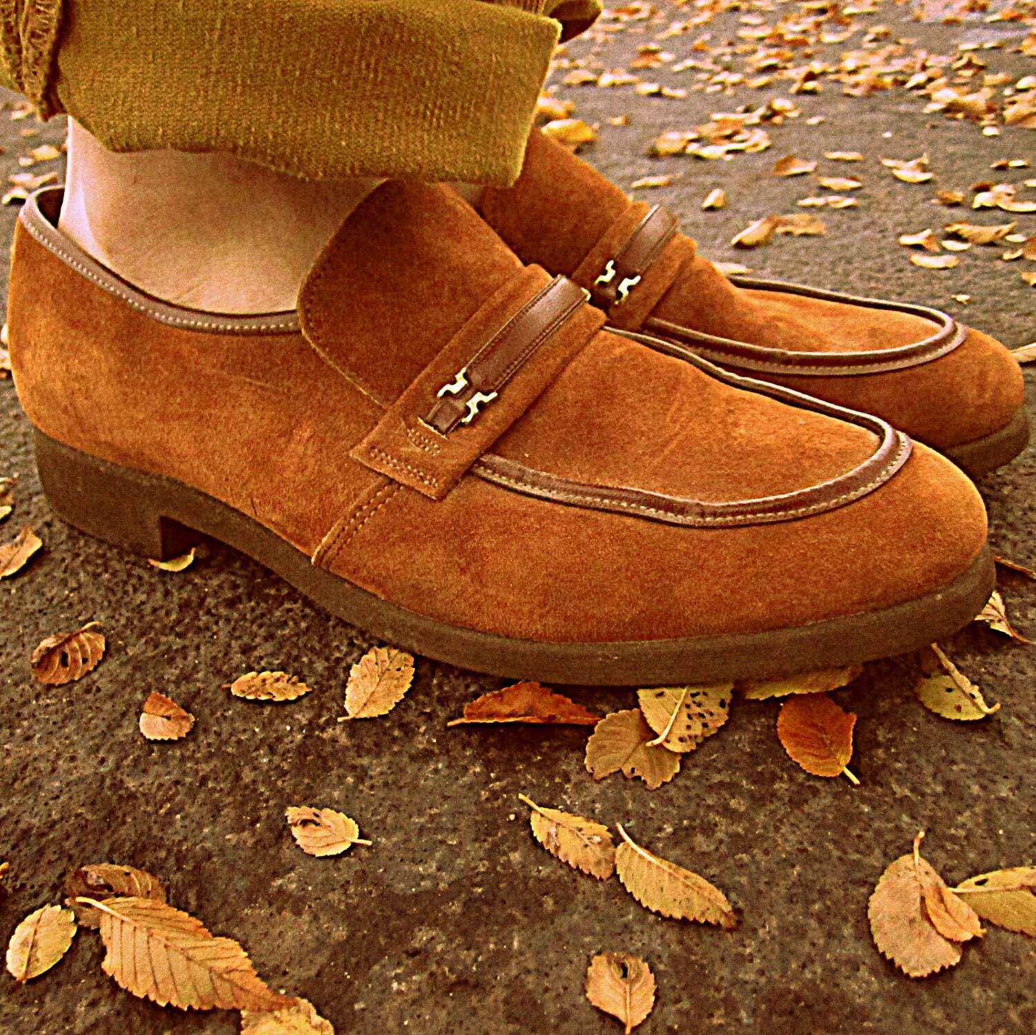 Mens 90s Hush Puppies Loafers 11/11.5